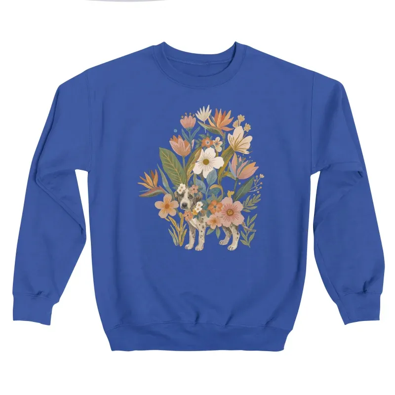 Boho Floral Dogs and Stars Sweatshirt