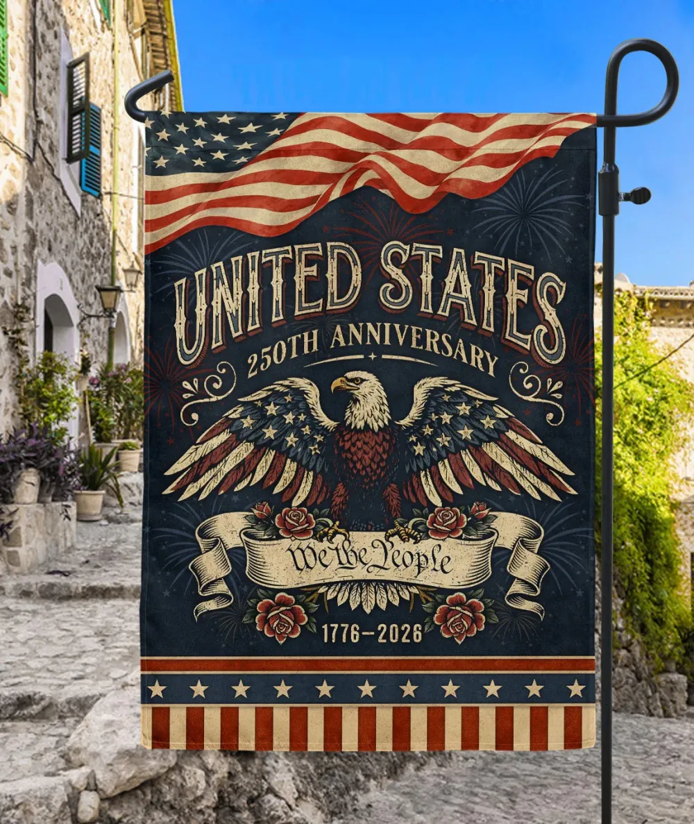 United States 250Th Anniversary 1776–2026 House Flag – We The People