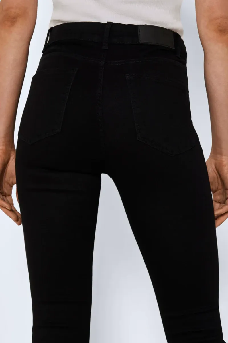 Black High Waist Flared Jeans