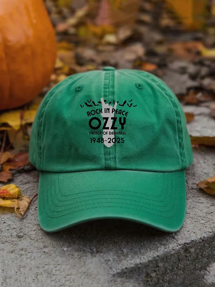 Retro Cotton Art Graphic Print Baseball Cap