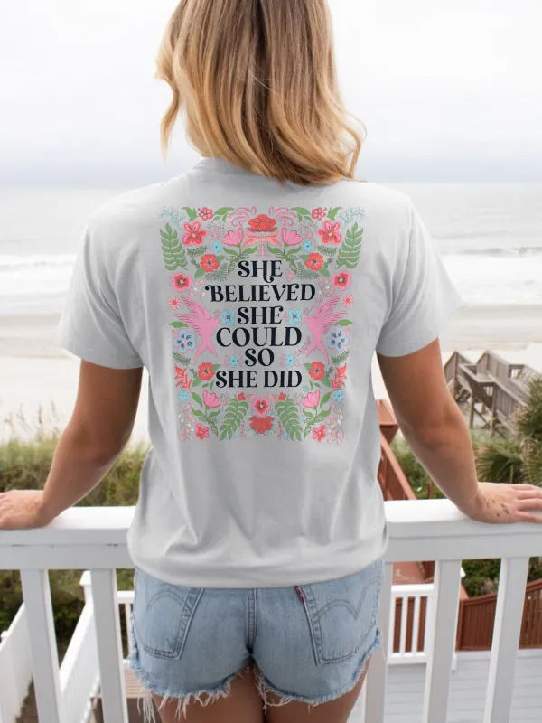 Floral Print Short Sleeve T-Shirt