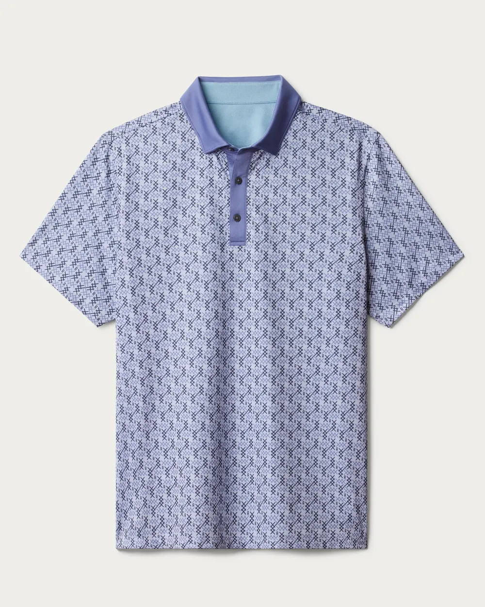 Men's Striped Short Sleeve Polo T-Shirts