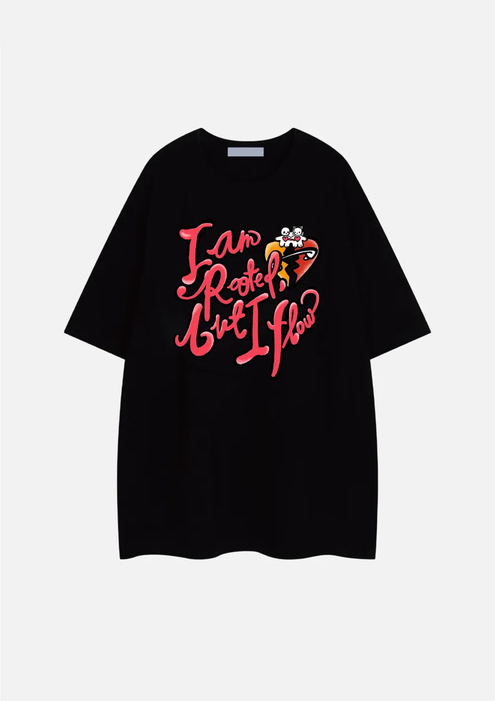 Women's Art Letter Printed T - Shirt