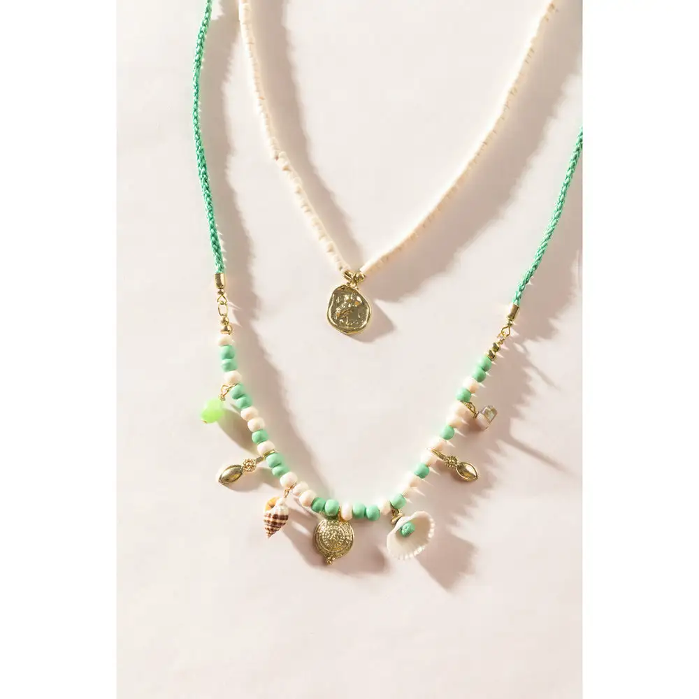 Shell Accent Layered Necklace