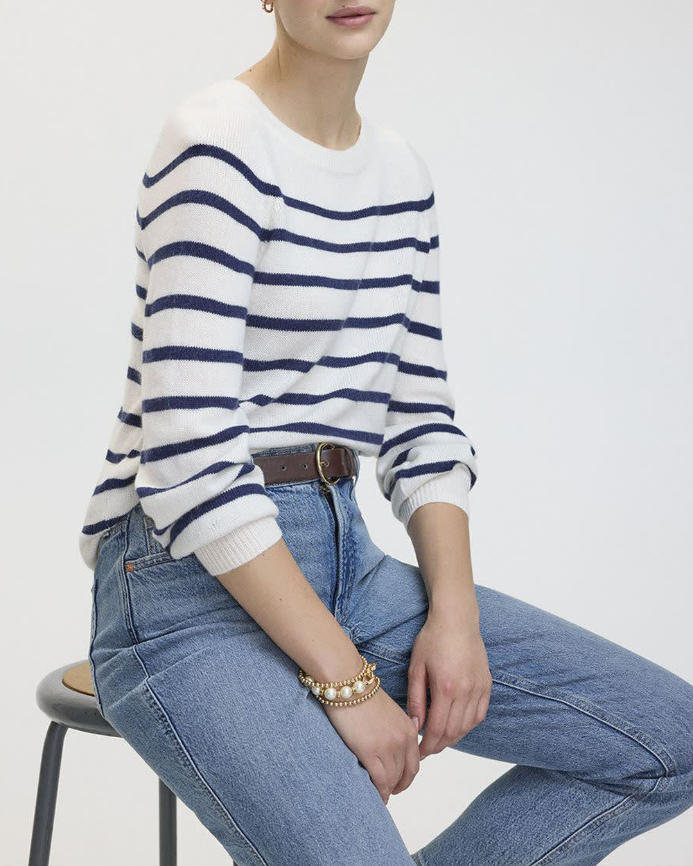 Cashmere-Blend Boat-Neck Sweater