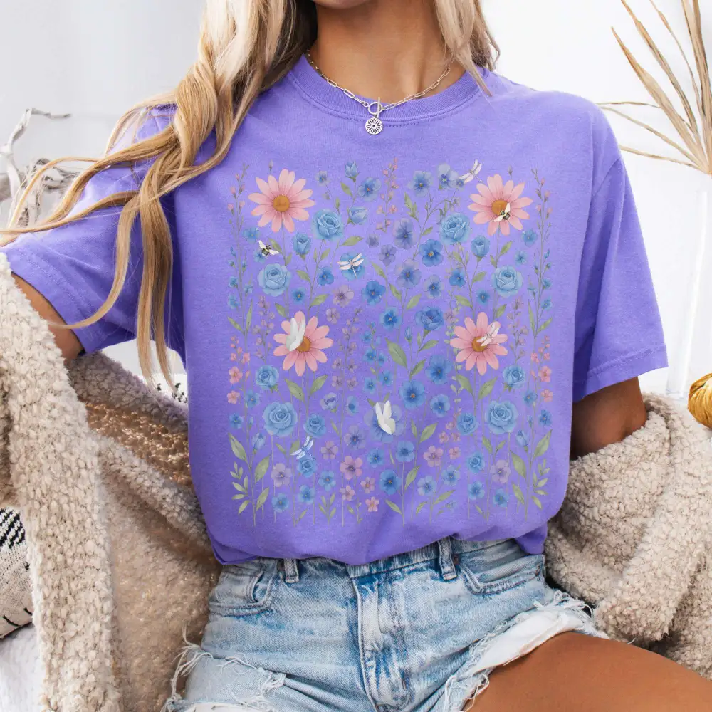 Cottagecore Wildflower T-shirt
