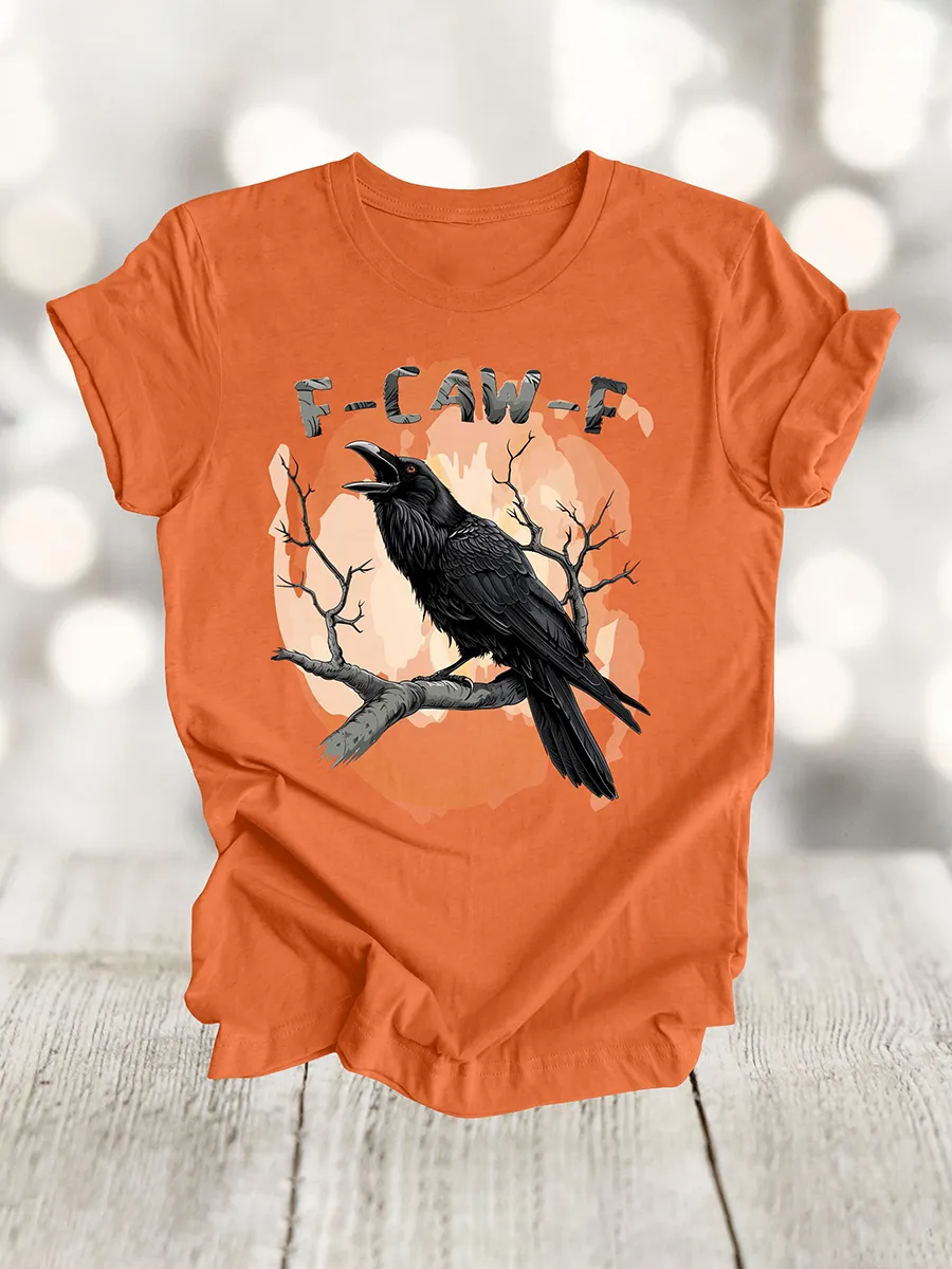 💥LAST DAY SALE 50% OFF💥Black Bird Shirt, Funny Crow, F-Caw-F, Black Crow, Raven, Premium Soft Unisex Tee, Plus Sizes Available