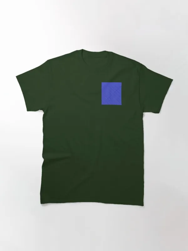 Two Shades Of Blue With Stripes Classic T-Shirt