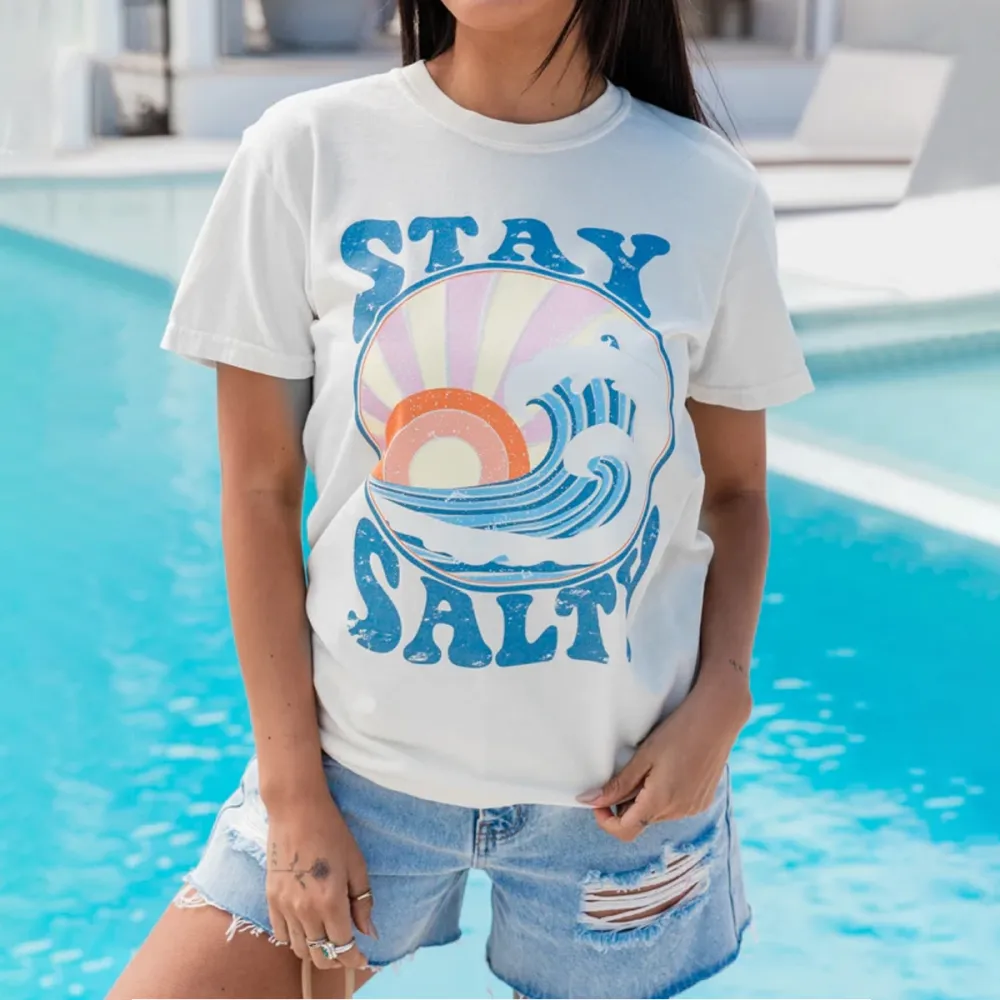 Beach - Themed Colorful Print Comfort T-shirt