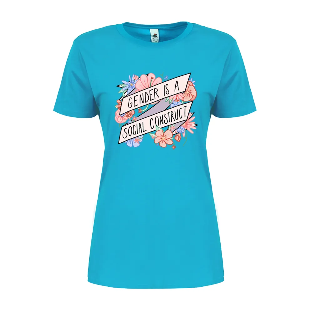 Women's irregular-lettered t-shirt