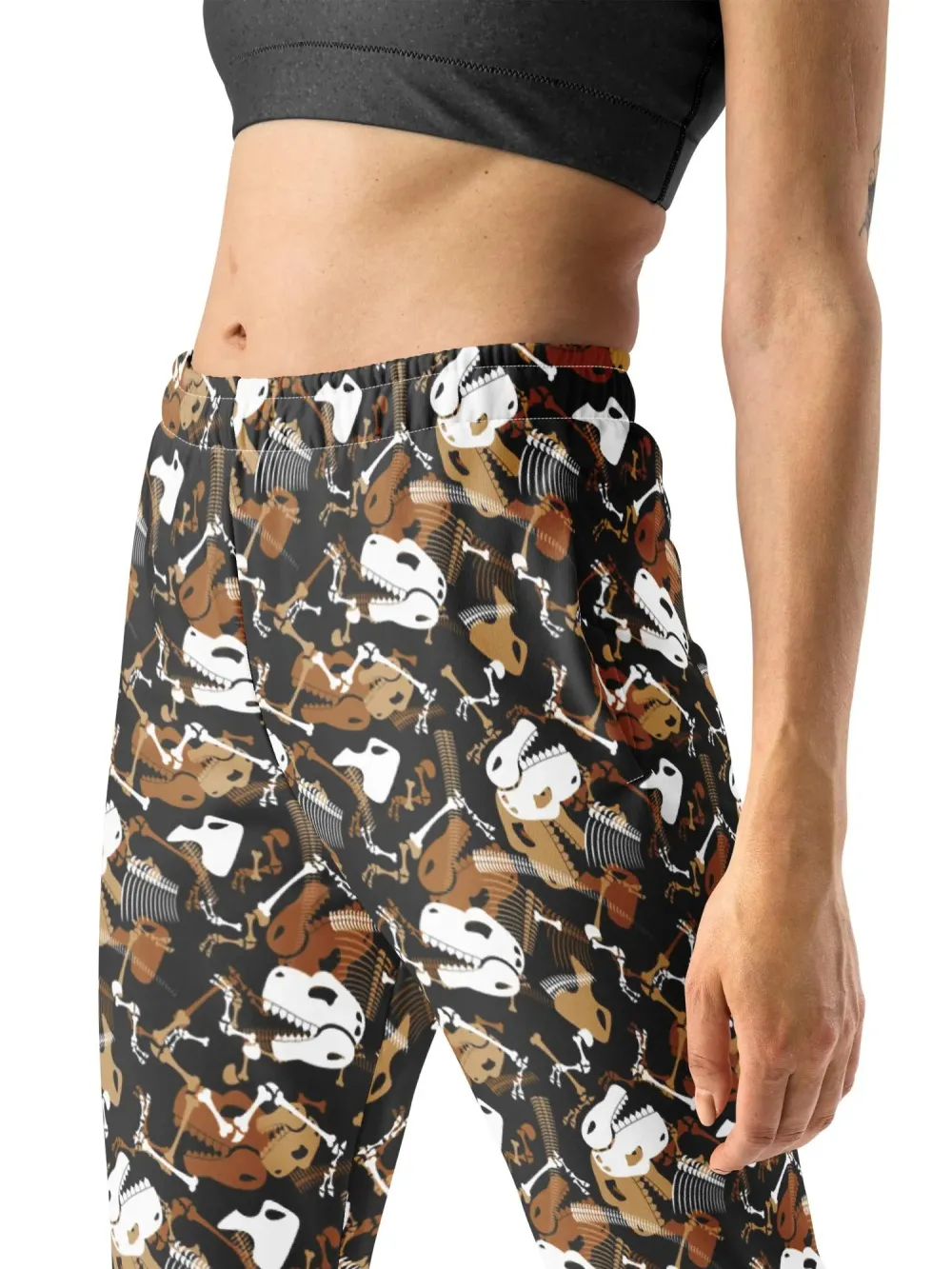 Retro Dino Skeleton Joggers