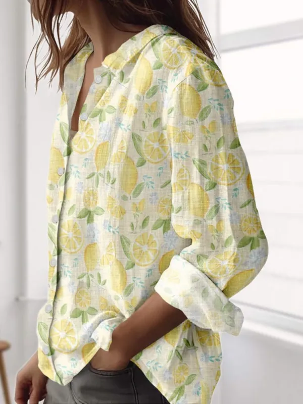 Lemon Print Shirt