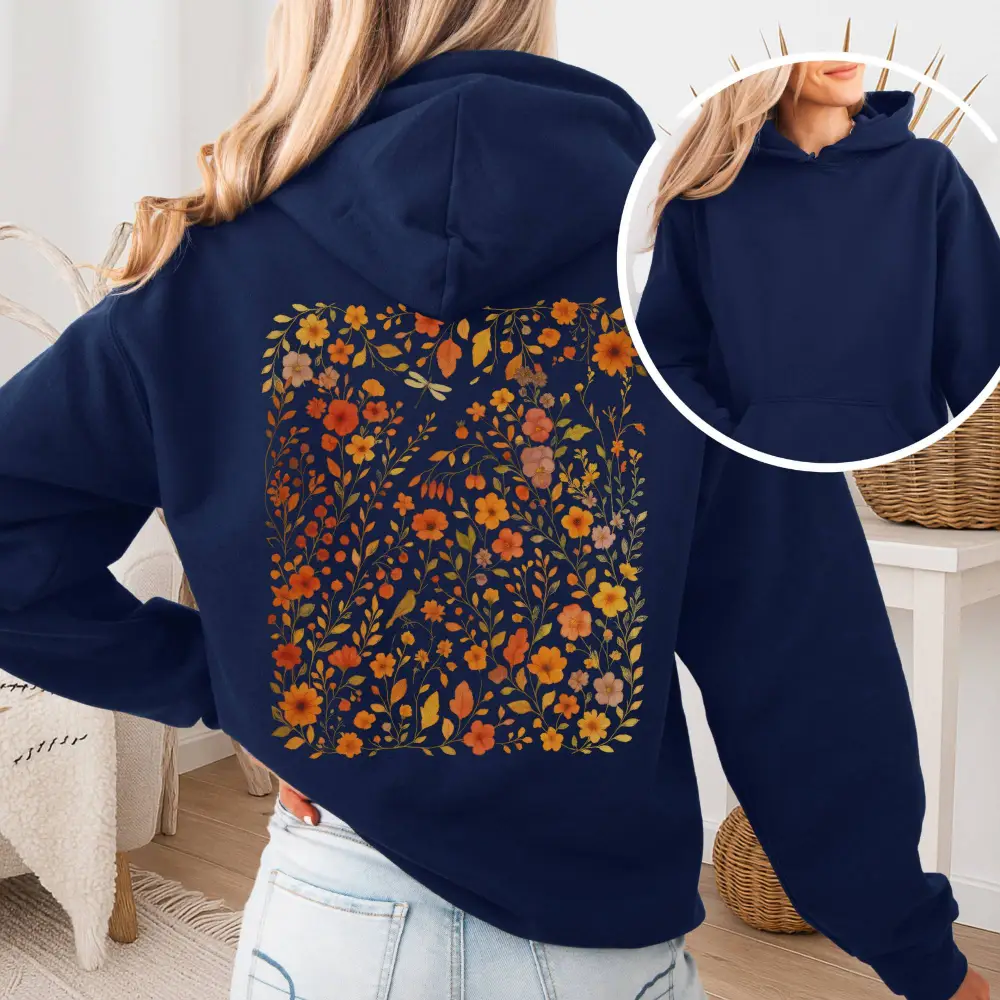 Cottagecore Floral  Wildflower Hoodie