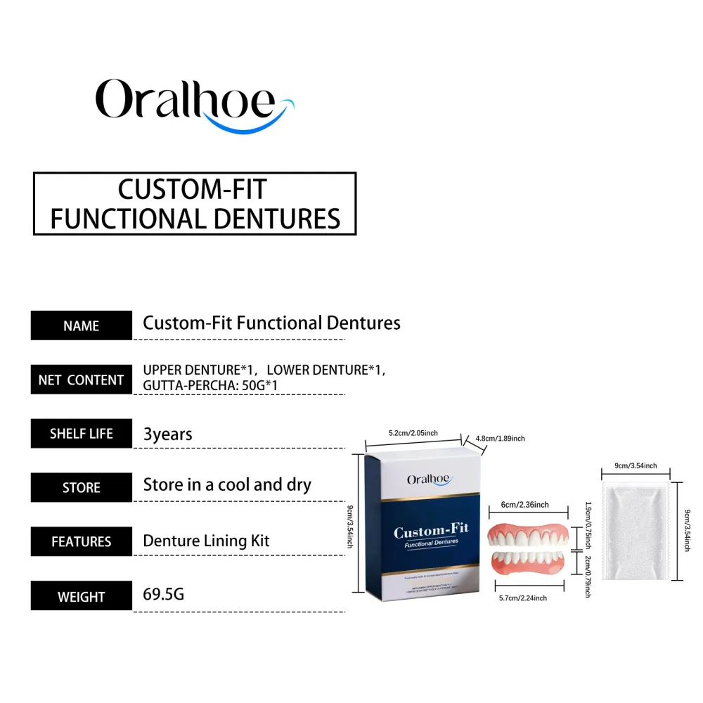 Denture decoration denture set