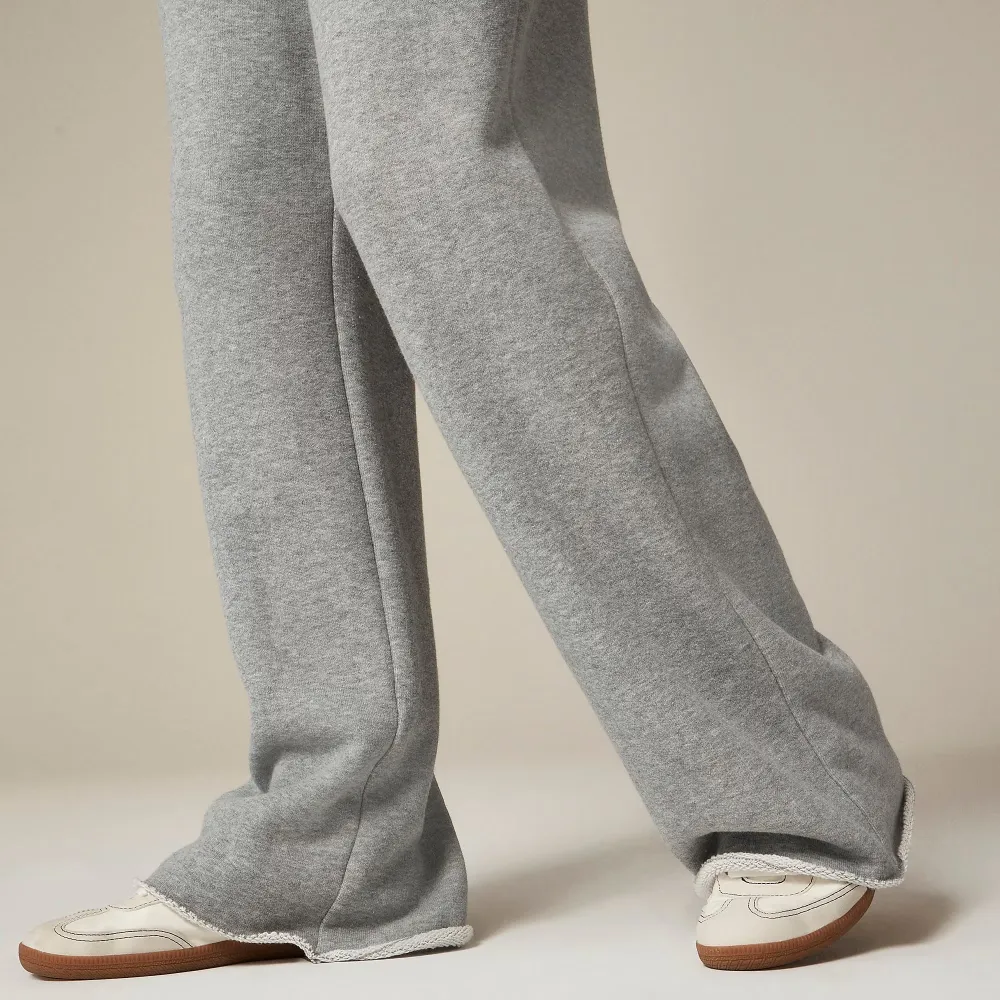 Stretch Terry Wide-Leg Sweatpants