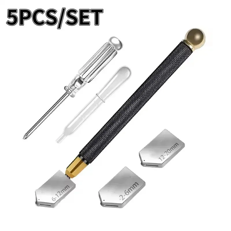 5 Pcs Glass Cutting Tool Kit