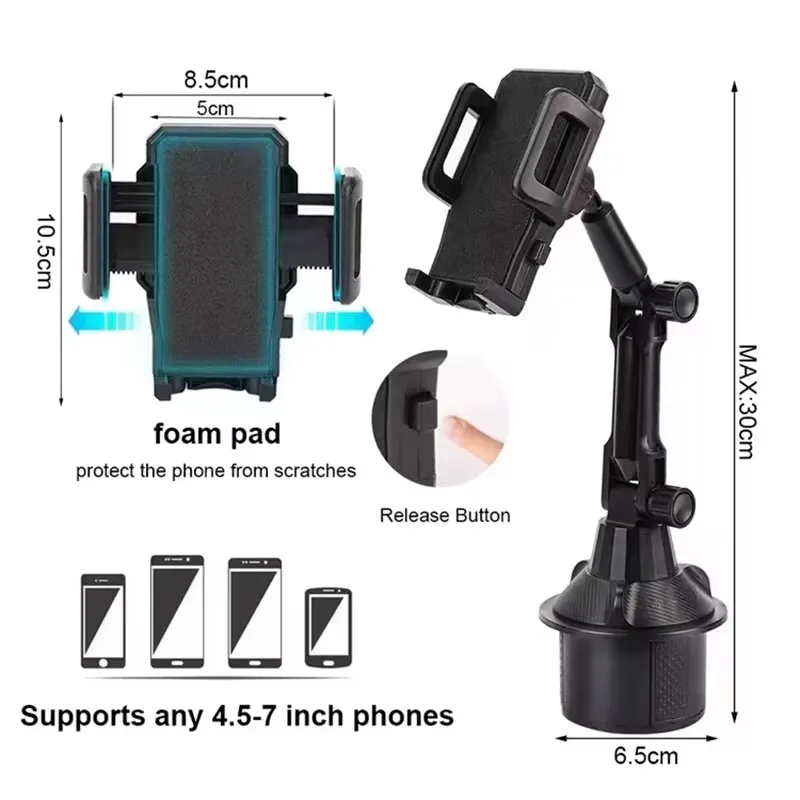 Adjustable Angle And Rotatable Phone Holder
