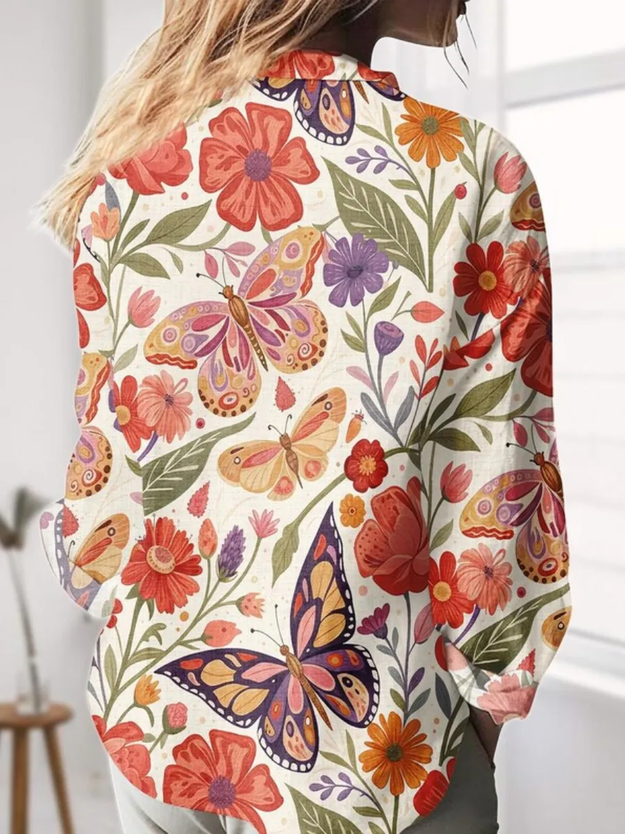 Butterfly Floral Shirt