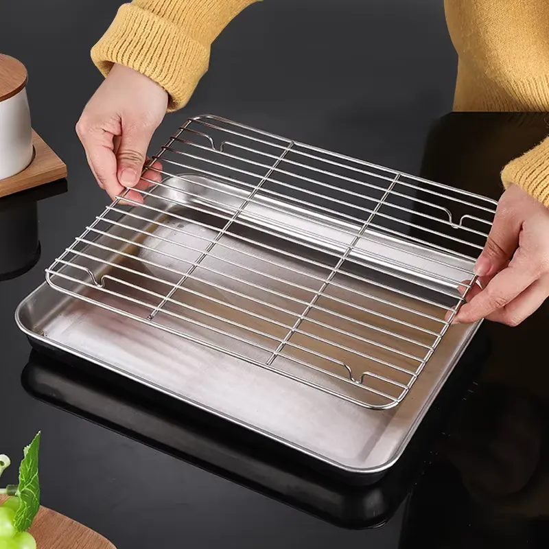 Stainless Steel Barbecue Tray Flat Chassis