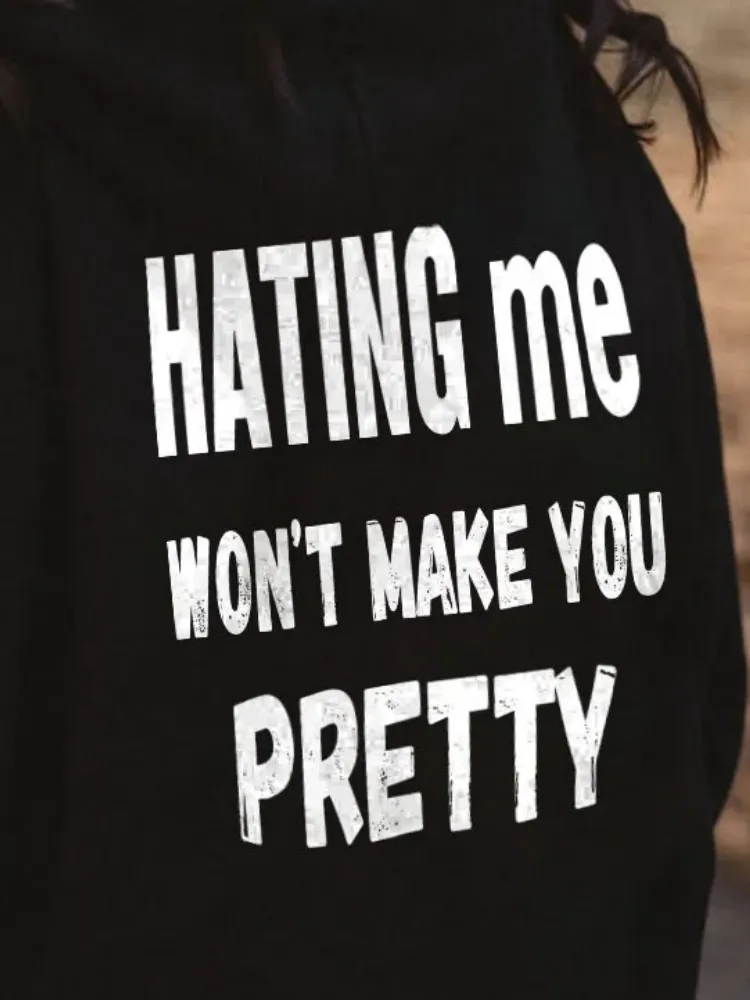 Street Style Letter Printed Hoodie