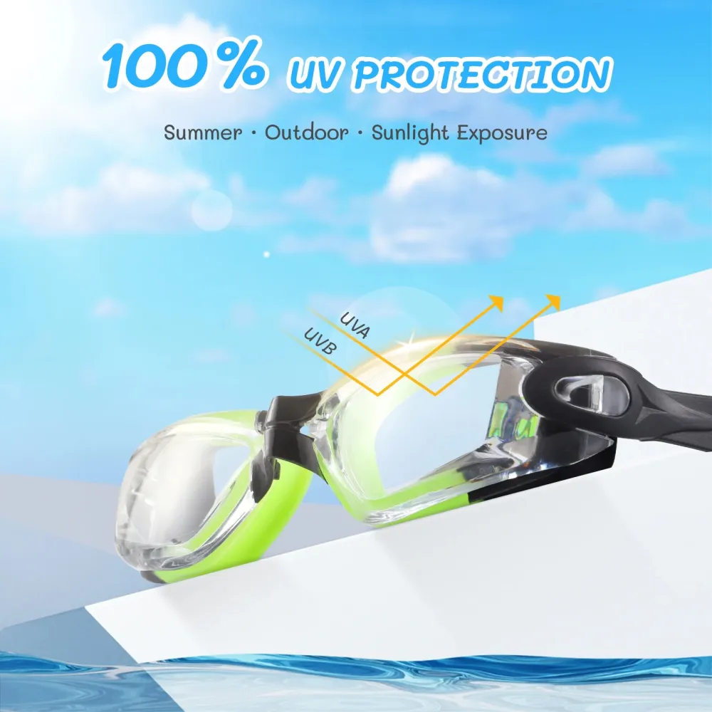 100% UV Protection Children'S Waterproof Swimming Goggles