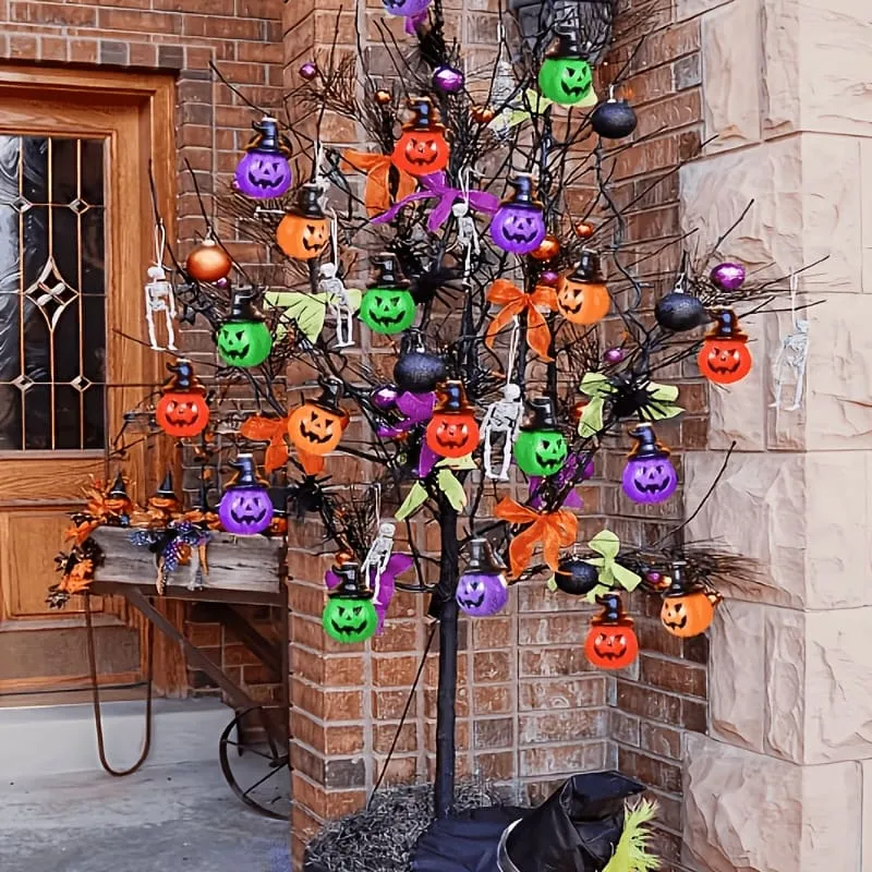 Halloween Four-color Pumpkin LED Ambient Decorative String Lights