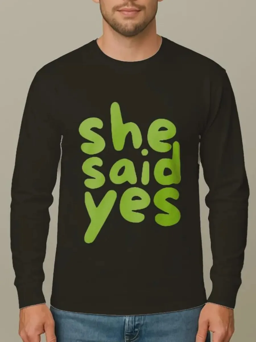 Letter Print Round Neck T-Shirt