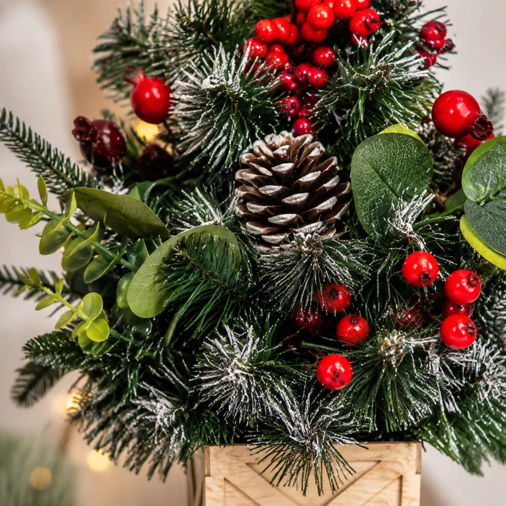 Mini Christmas Tree Bonsai For Desktop Decoration