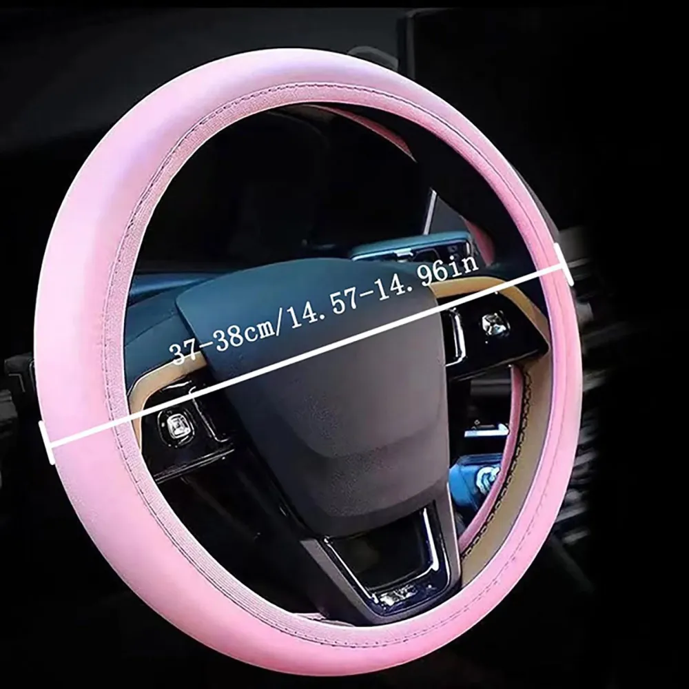 Purple Soft Silicone Steering Wheel Cover