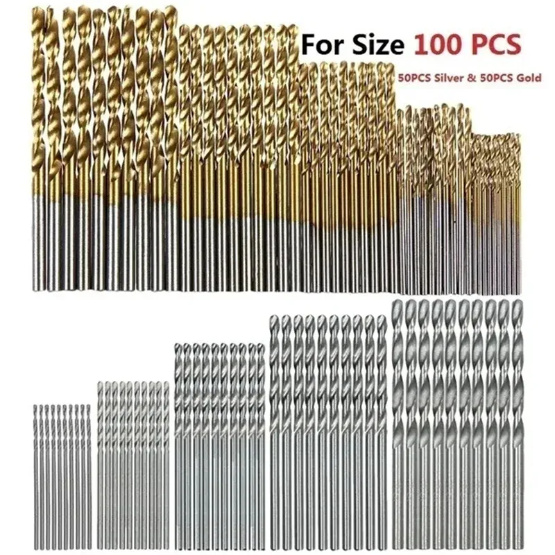 Twist Drill Bits with Titanium Coating