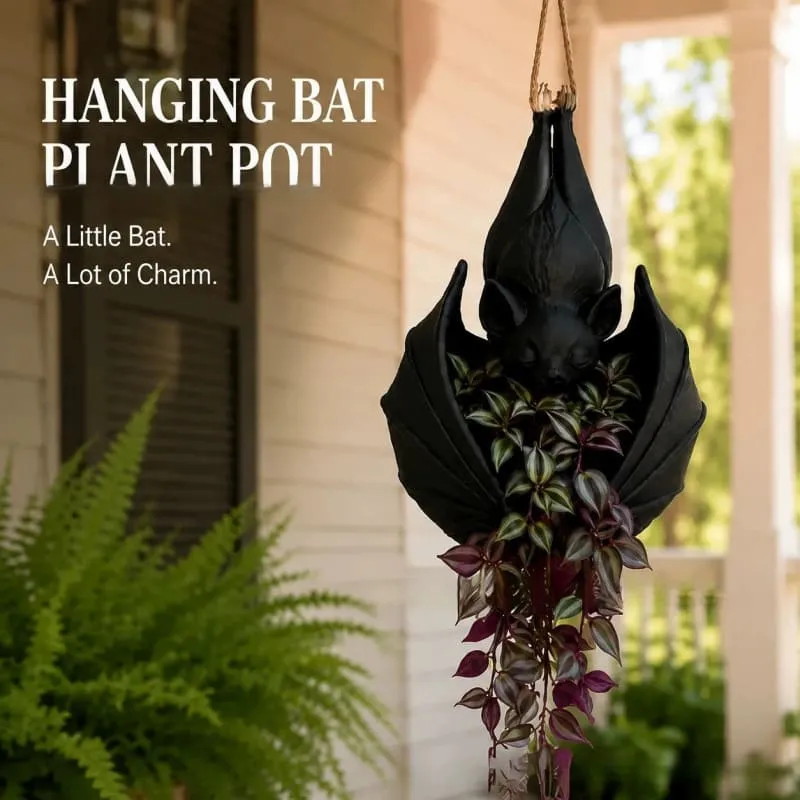 Halloween Hanging Bat Plant Pot Plant Stand