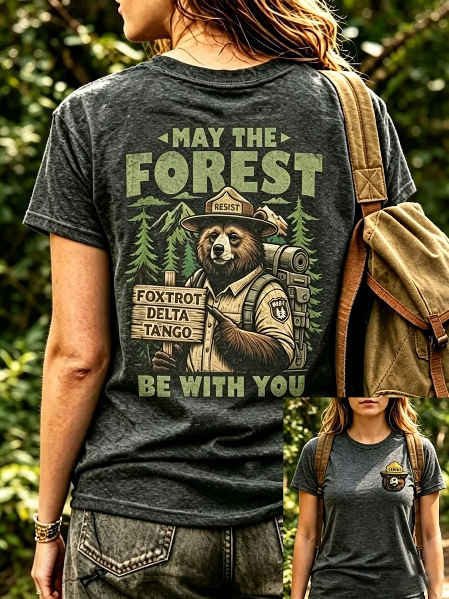 Women's Resist Bear Print T-Shirt