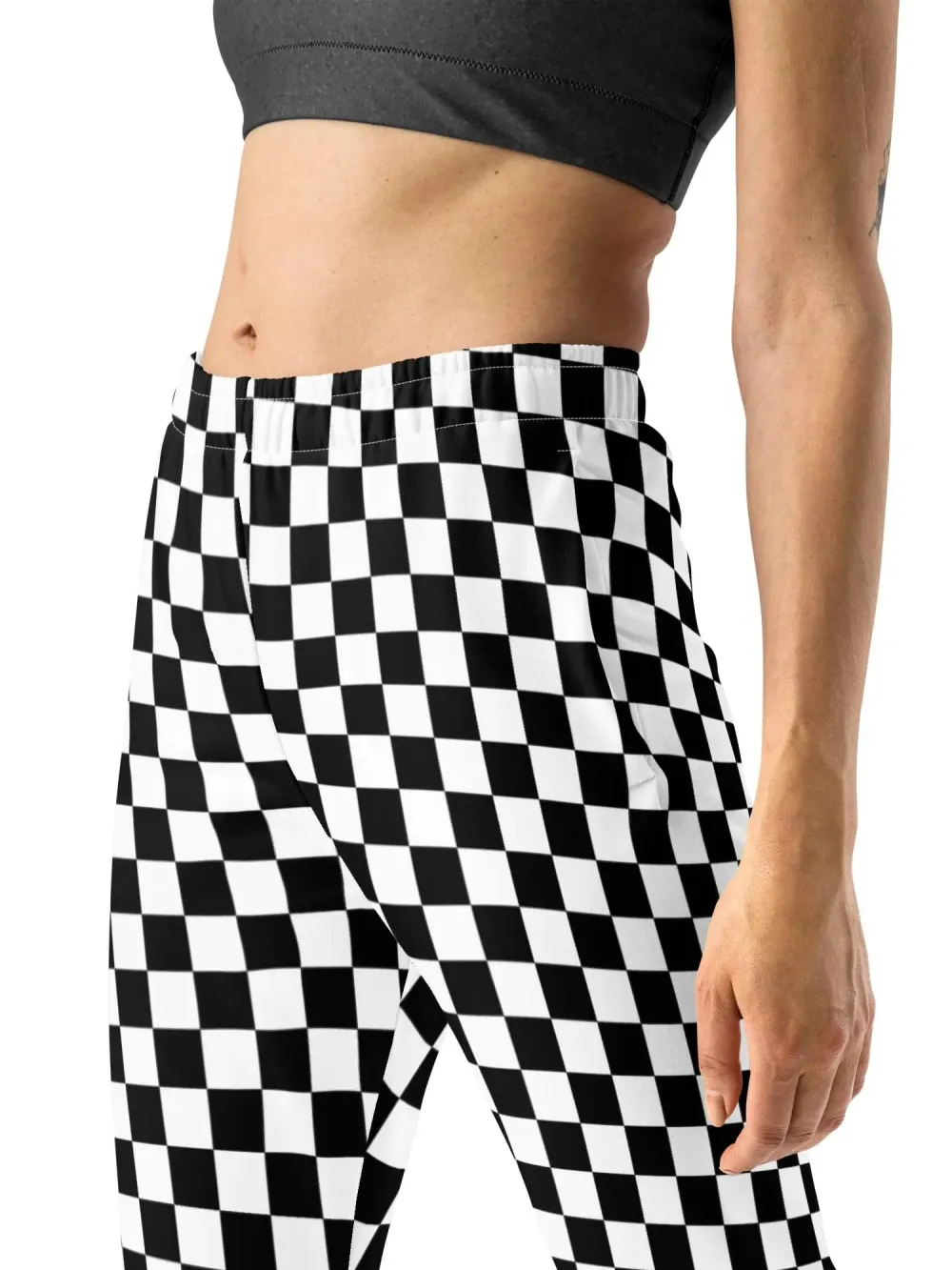 Casual Checkerboard Joggers