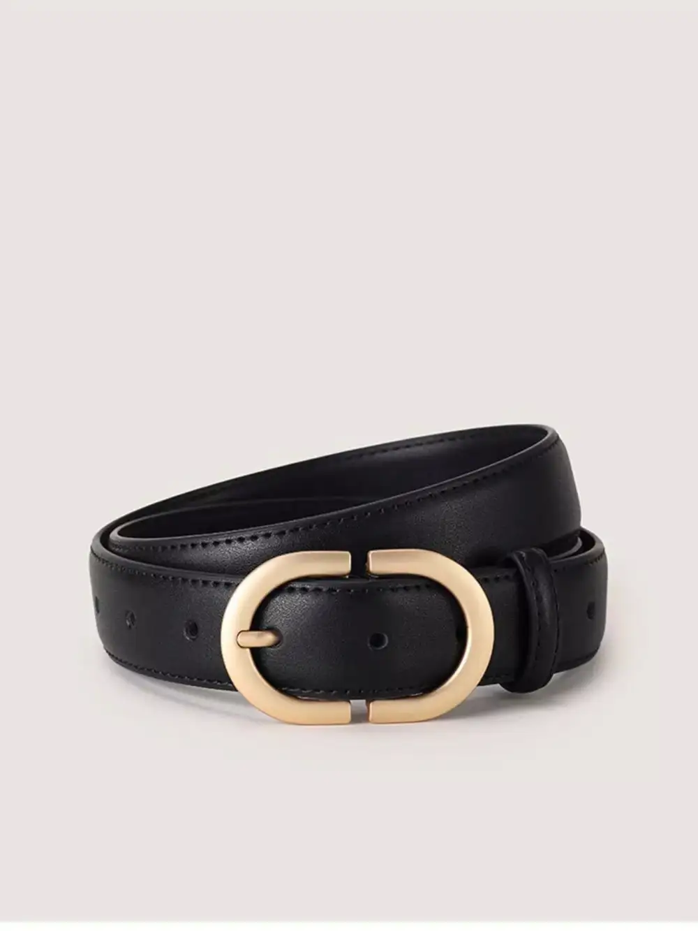 Oval Buckle Adjustable Belt