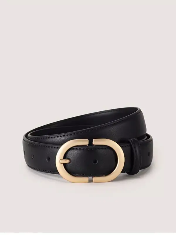 Oval Buckle Adjustable Belt