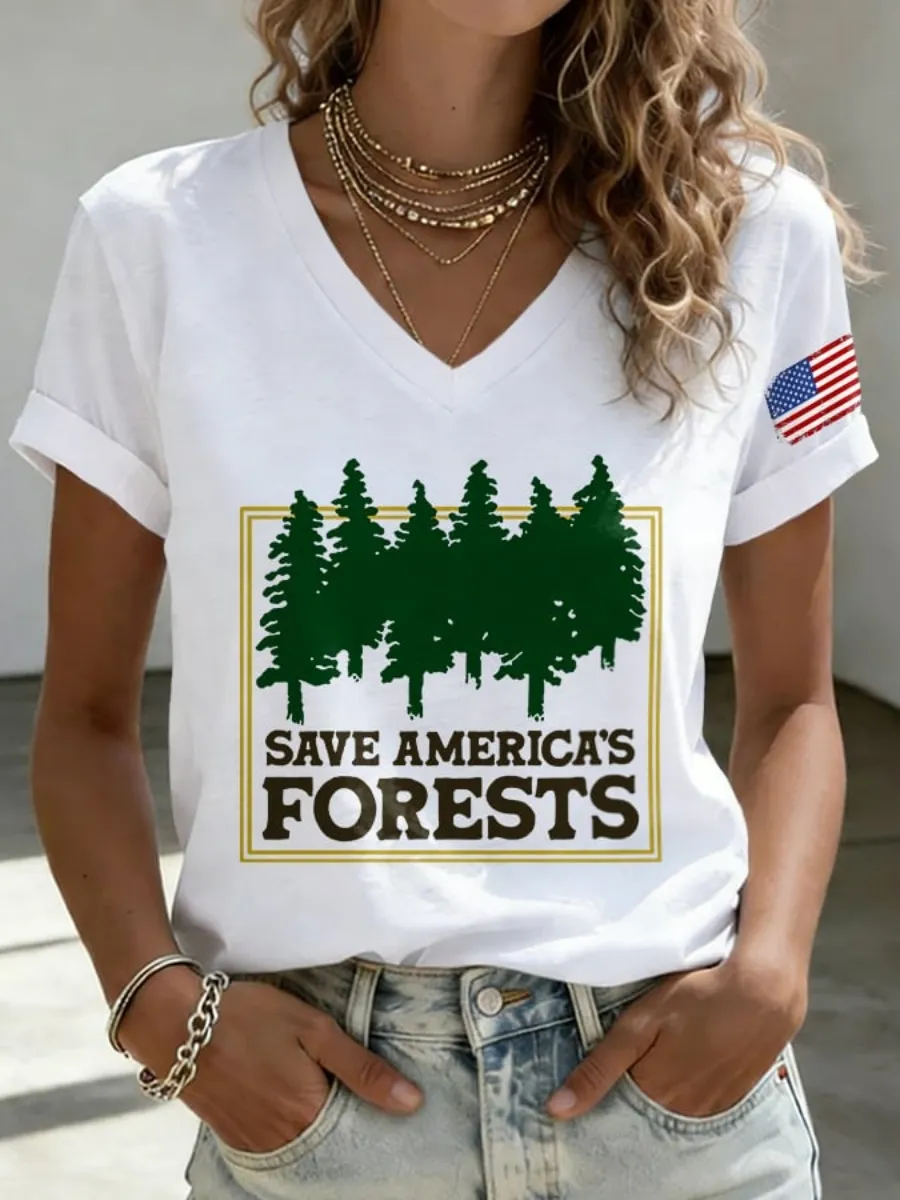 Women's Protect America's Forests Print T-shirt