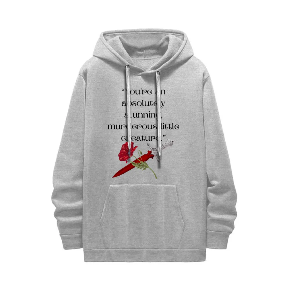 Letter Abstracts Printed Hoodies