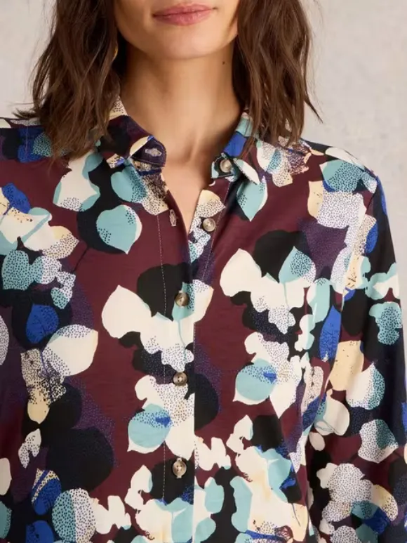 Midi Jersey Shirt Dress
