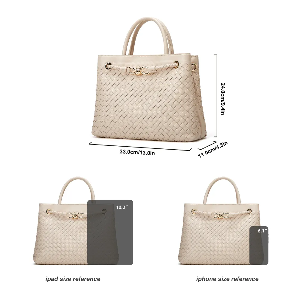 Solid color handbag