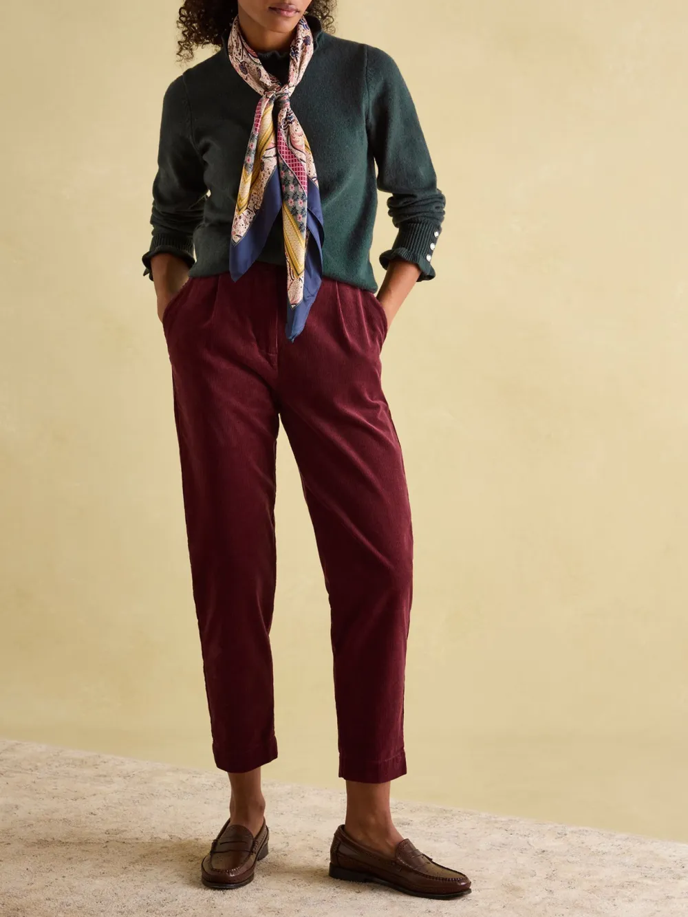 Oat Frill Neck Jumper