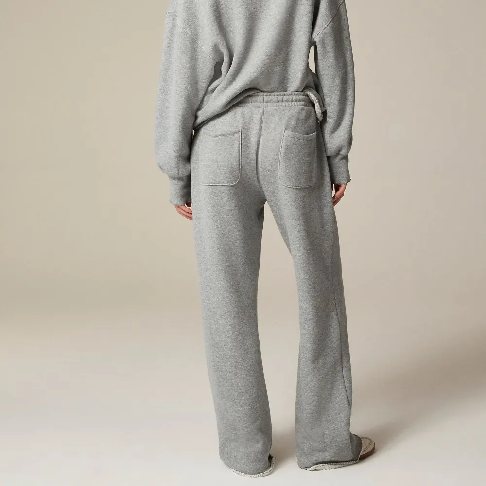Stretch Terry Wide-Leg Sweatpants