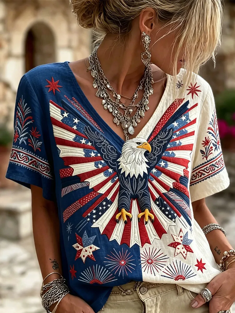 Women's USA 250th Anniversary Print T-Shirt