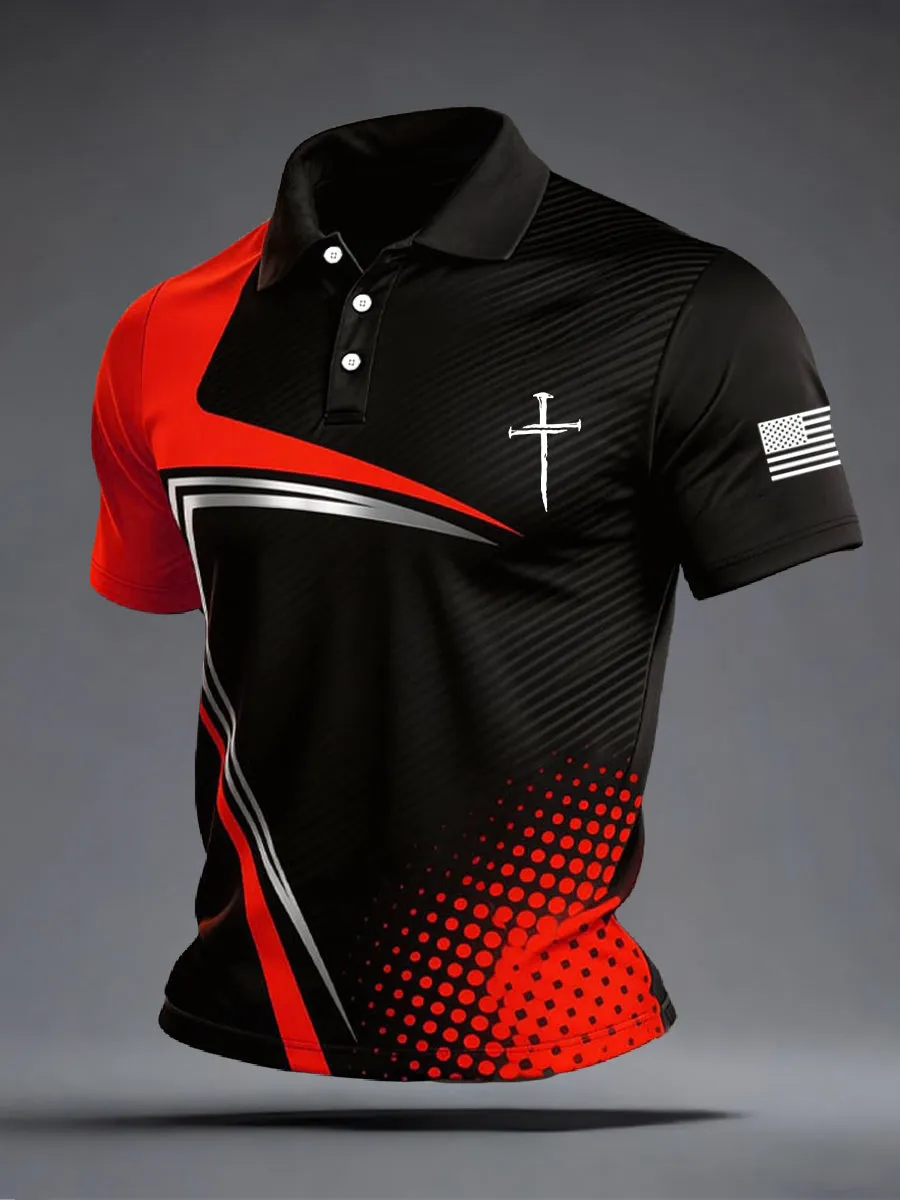 Men's America Anniversary Short-Sleeve Polo Shirt