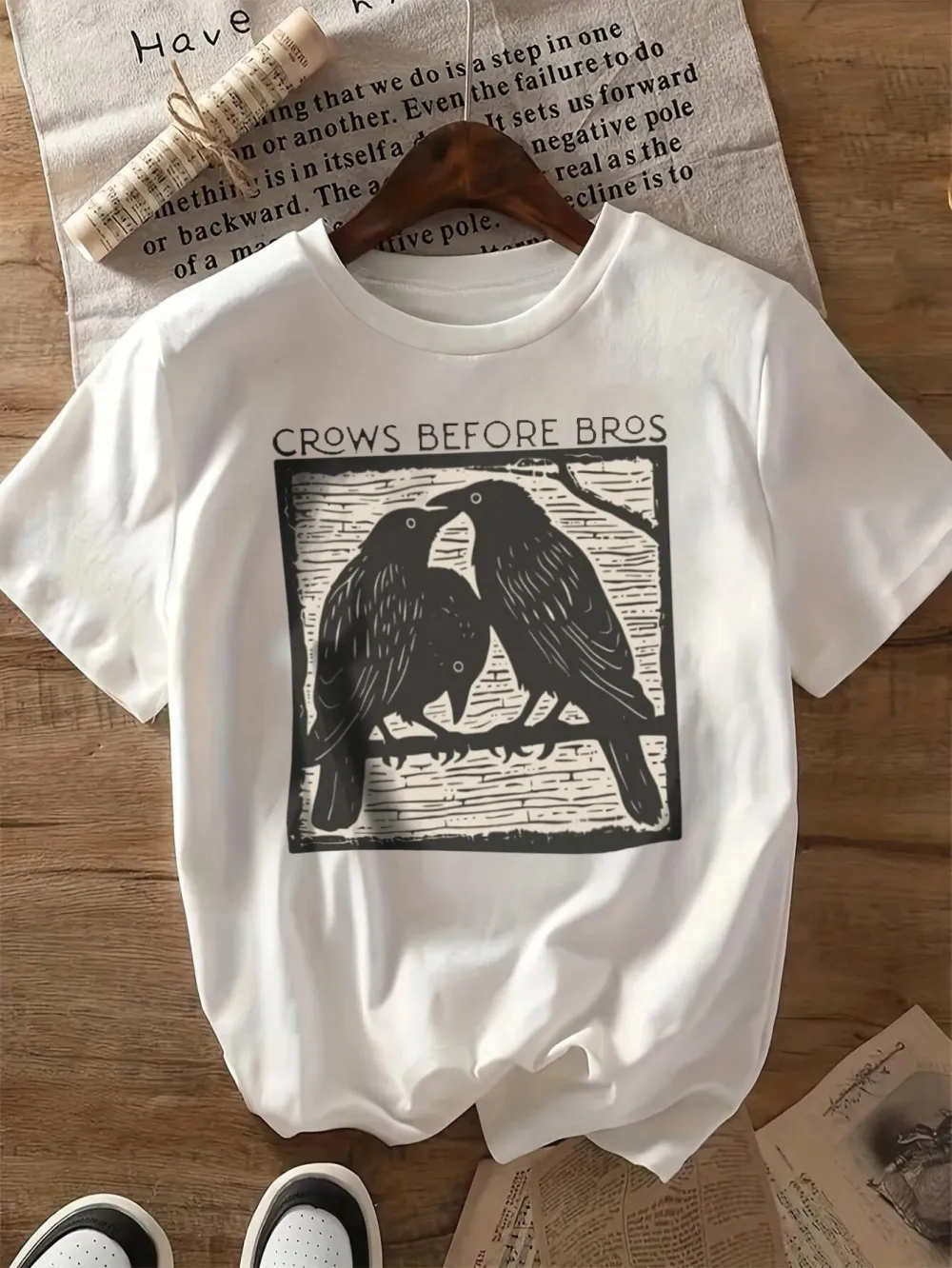 Crows Before Bros  Lady T-Shirt