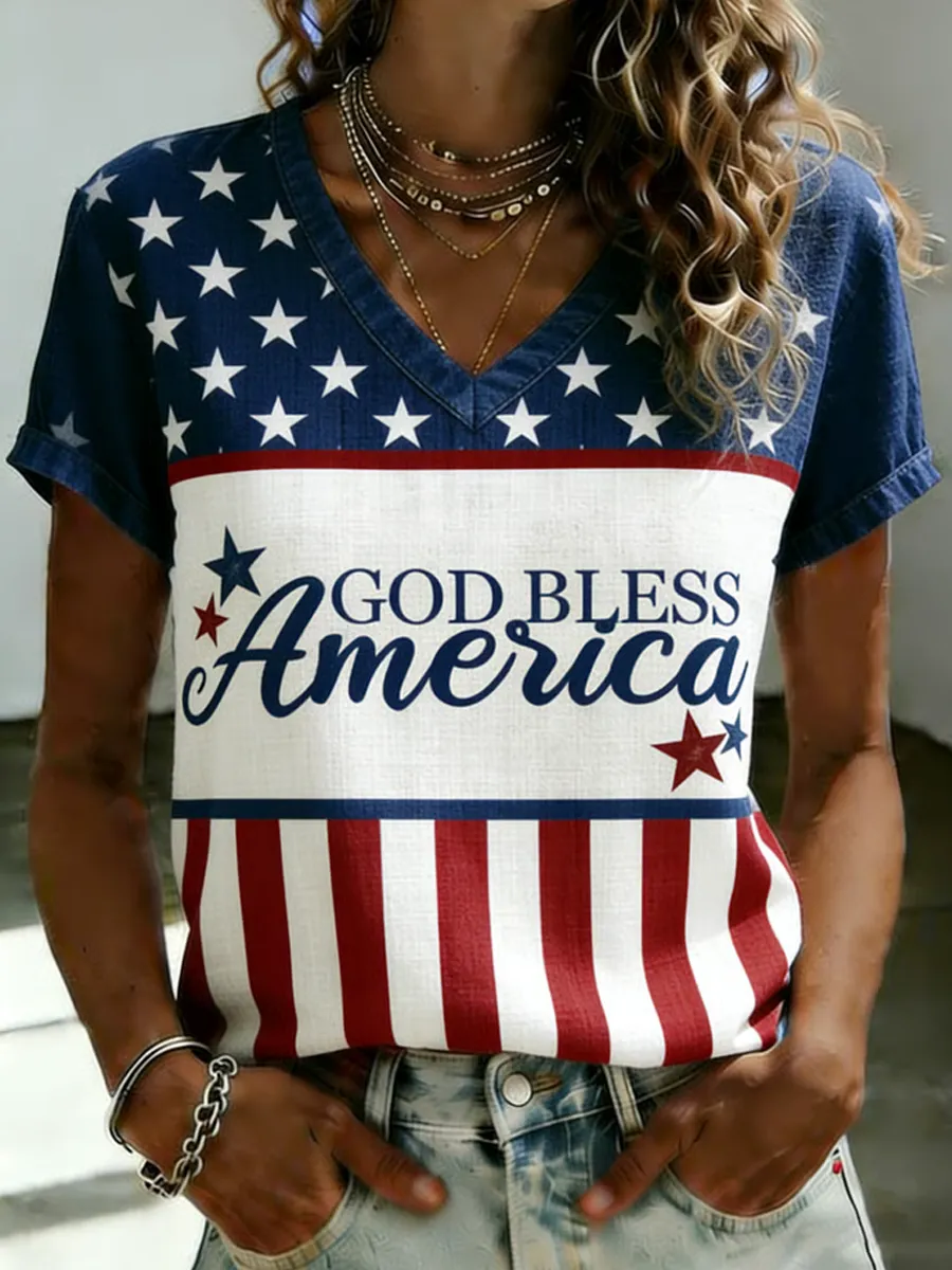 Women's USA 250th Anniversary Print T-Shirt