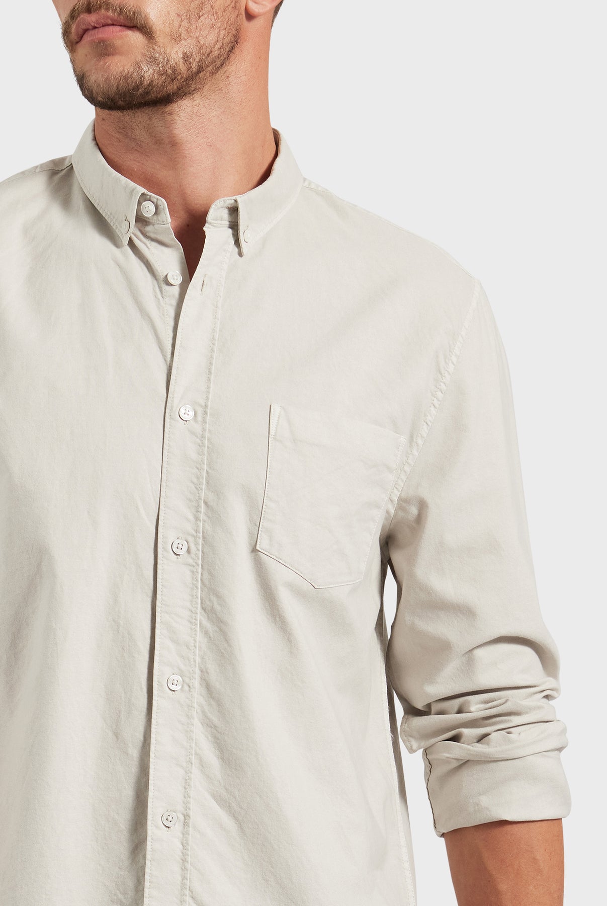 Vintage Oxford Shirt-Lavender stripe