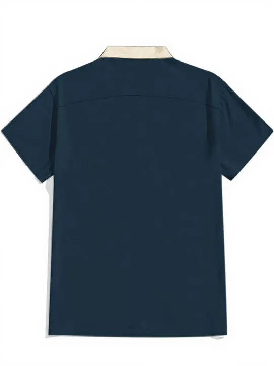 1950‘S Vintage Atomic - 100% Cotton Cuban Collar Shirt