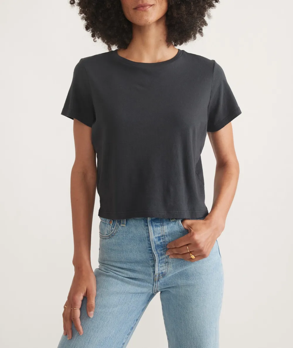 Slim Fit Faded Crew Neck Tee