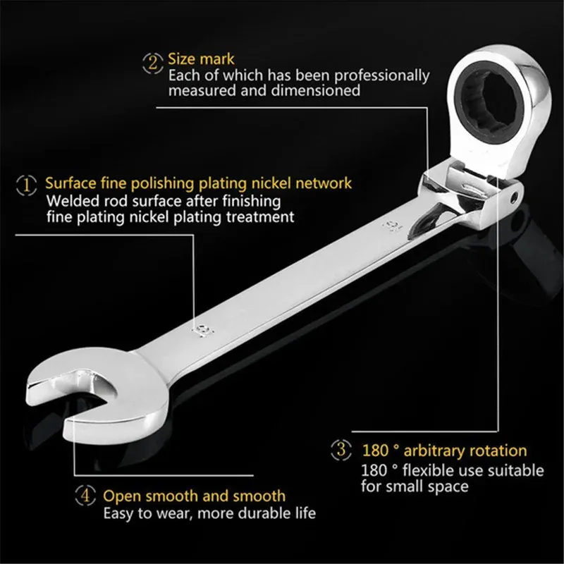 Ratcheting Combination Box End Wrench