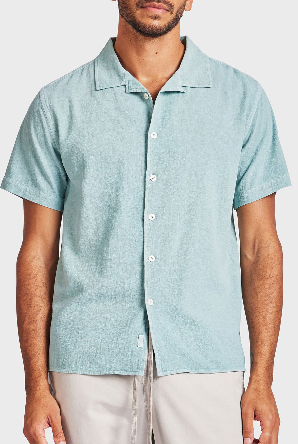 Jed Short Sleeve Shirt-Light dutch blue